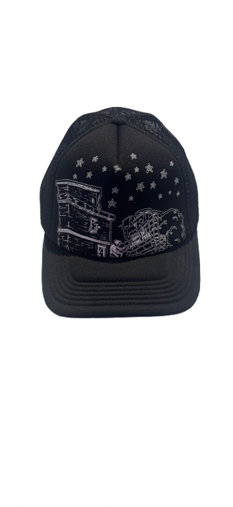 BLACK TRUCKER CAP